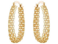 18K Gold Plated Hoop Earrings