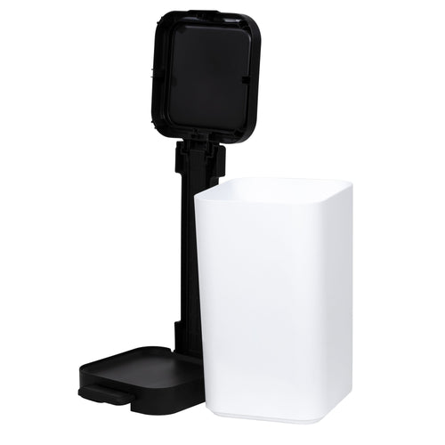 Hefty 2.6 Gallon Trash Can, Plastic Step On Bathroom Trash Can, White EasyOptionXY LLC