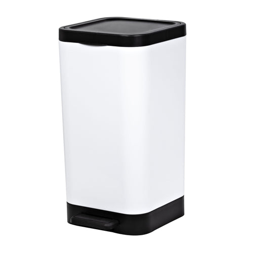 Hefty 2.6 Gallon Trash Can, Plastic Step On Bathroom Trash Can, White EasyOptionXY LLC