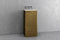 Textured Aged Brass / White