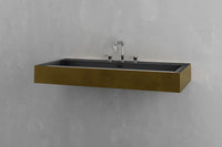 Wall Mounted Rectangular Bathroom Sink