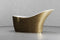 Textured Aged Brass / White