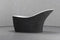 Textured Black Concrete / White