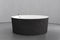 Textured Black Concrete / White