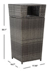 SAFAVIEH Mazeli Outdoor Patio Trash Bin, Grey Brown EasyOptionXY LLC