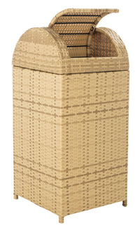 SAFAVIEH Serapis Contemporary Modern Outdoor Patio Trash Bin, Natural EasyOptionXY LLC