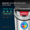 iTouchless Stainless Steel Sensor Trash Can with AbsorbX Odor Control 13 gallon Silver IT13HX EasyOptionXY LLC