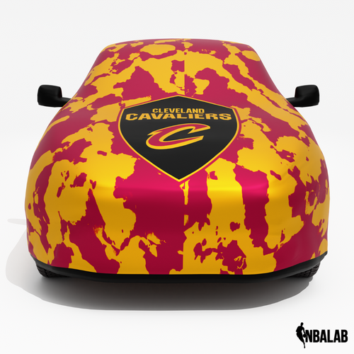 Officially Licensed Cleveland C Comouflage Car Covers – Indoor & Outdoor | NBA Protection | HeroCovers