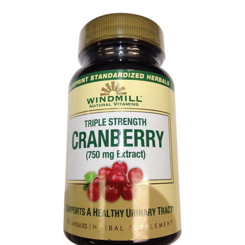 Windmill Vitamins Cranberry 750 Mg Capsules