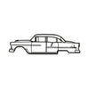 1955 Bel Air Metal Car Wall Art - MT0037