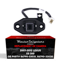 Lexus ES 350 (2007-2012) OEM Replacement Backup Camera OE Part # 86790-33030, 86790-33031