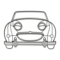 1961 Bugeye Sprite Front View Metal Car Wall Art - MT0061