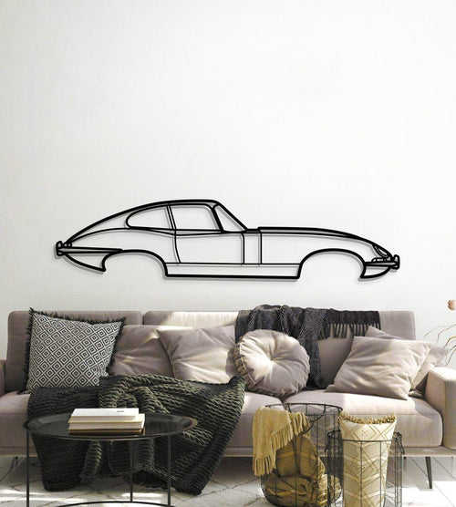 1961 E-Type Metal Car Wall Art - MT0063