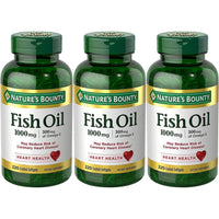 Nature's Bounty Fish Oil 1000 mg - Omega-3 Dietary Supplement - 220 Coated Softgels