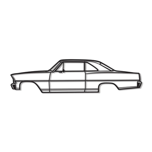 1967 Nova Metal Car Wall Art - MT0102