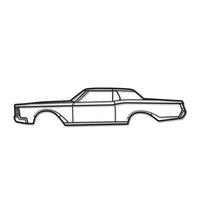 1968 Mark III Metal Car Wall Art - MT0109