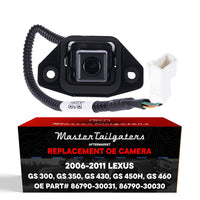 Lexus GS 300/350/430/460 (2006-2011), GS 450h (2007-2011) OEM Replacement Backup Camera OE Part # 86790-30030, 86790-30031