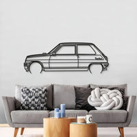 1983 5 Alpine Turbo Detailed Metal Car Wall Art - MT0195