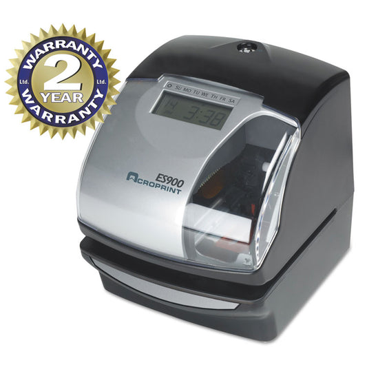 Acroprint® ES900 Atomic Electronic Payroll Recorder, Time Stamp and Numbering Machine