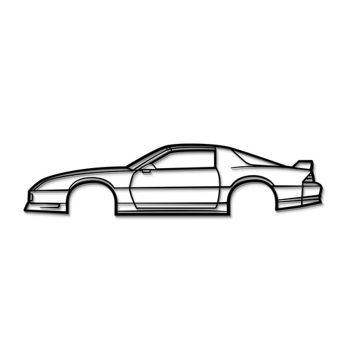 1991 Camaro Z28 Metal Car Wall Art - MT0234