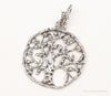 Vintage Tree Openwork Sterling Silver Pendant