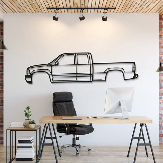 1999 Silverado 1500 1st Gen Metal Car Wall Art - MT0278