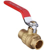 1/2" Sweat Ball Valve, Red (Lead Free)