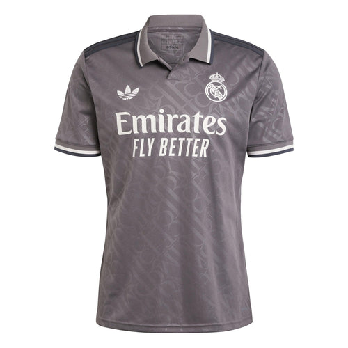 adidas Mens Real Madrid 24/25 Third Jersey Charcoal