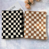 Cowgirl Chic Checkerboard Knitted Scarf – Stylish Winter Accessory for Cowgirls