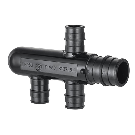 PEX A Expansion 3/4" x 1/2" Opposing Closed Manifold (3 Port) Plumbingsell