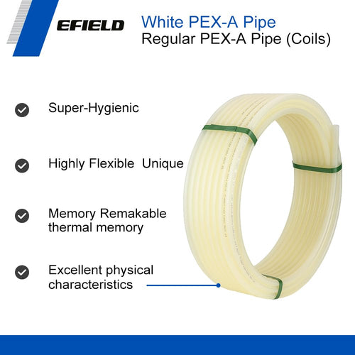 1" 100ft PEX-A Pipe (White & Cutter)