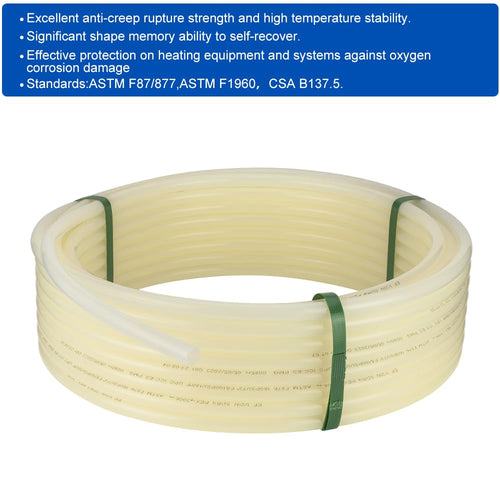 1" 100ft PEX-A Pipe (White & Cutter)
