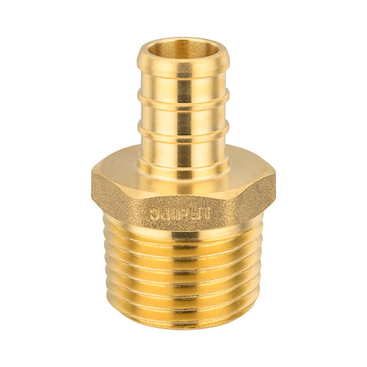 PEX-B Crimp 1/2" PEX x 1/2" Male Threaded Adapter (Lead Free) Plumbingsell