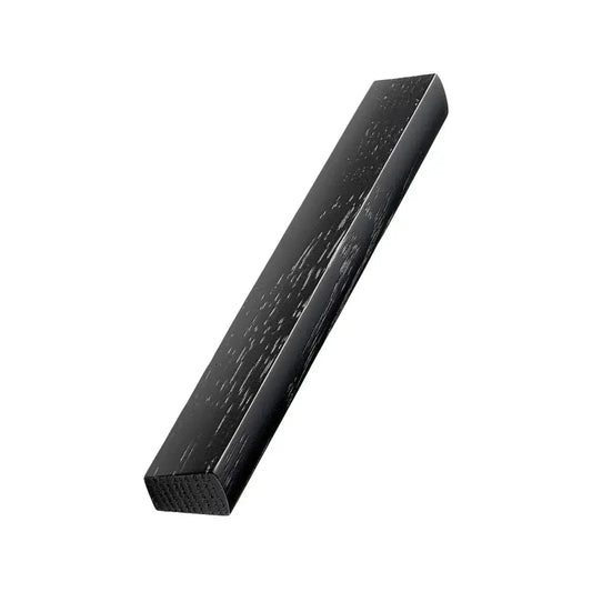 Black Stained Wood "Trim" Straight Drawer Pulls Euro • Knobs