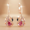Sterling Silver Flamingo Drop Earrings