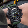 NEW Sport Analog-Digital Watch For Men and Woman  Waterresistant 50M Professional Waterproof Quartz Large Dial Military Wristwatches  With Night Mode