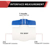 2" PVC Ball Valve, FPT Threaded, Sch. 40