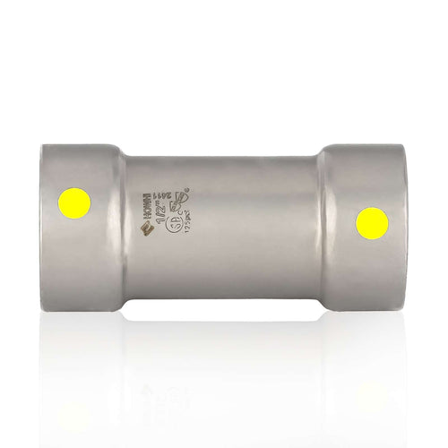 1-1/4" Carbon Press Coupling, No Stop