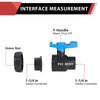 10 Pcs 1-1/4" PVC Single Union Ball Valve SCH 40/80, Solvent
