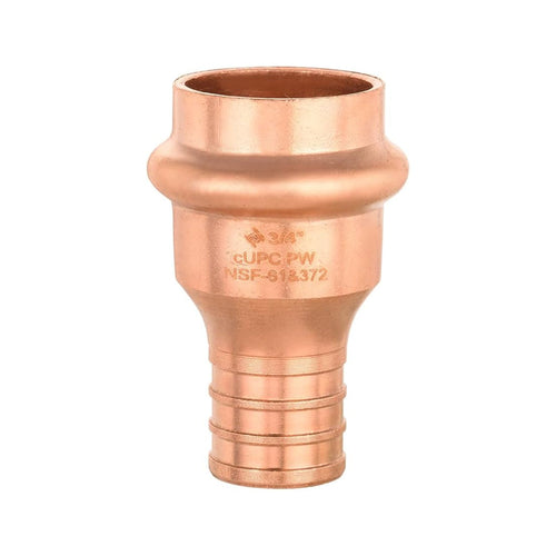 3/4" Press Copper x 3/4" PEX Crimp Adapter (Lead Free) Plumbingsell