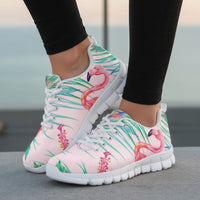Flamingo Tropical Flower Sneakers