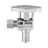 1/2" PEX Crimp x 1/4" OD Compr. Angle Stop Valve, 1/4 Turn (Lead Free)