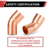 10 Pcs 2" FTG x Copper 45° Street Elbow at Wholesale Price