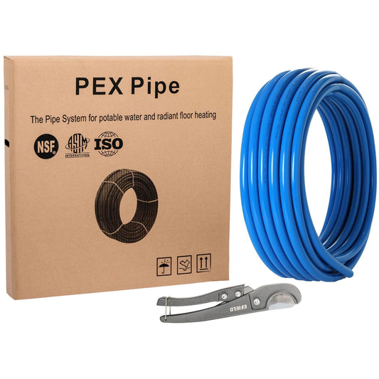 3/4" 100ft PEX-B Pipe (Blue & Cutter) Plumbingsell
