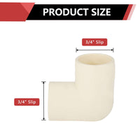 3/4" CPVC CTS 90° Elbow (Socket)