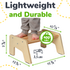 1-Step Wooden Stool for Kids