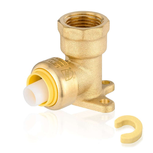 30 Pcs 3/4" x 1/2" F Push Fit Drop Ear Elbow