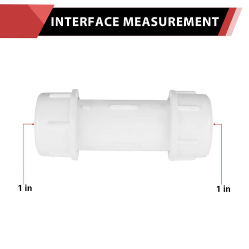 30 Pcs 1" PVC Compression Coupling