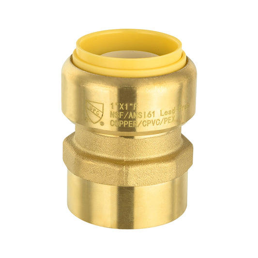 3/4" x 1" F Push Fit Female Adapter