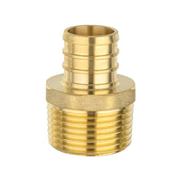 30 Pcs PEX-B Crimp 3/4" PEX x 1" Male Threaded Adapter (Lead Free)